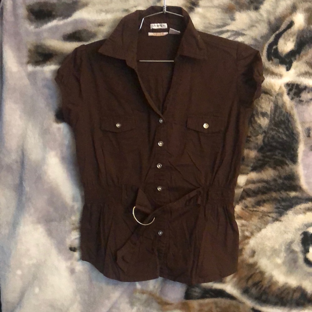 Lot Of 2 Juniors Size M Dress Shirts EUC